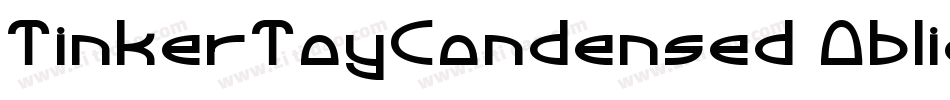 TinkerToyCondensed Oblique字体转换